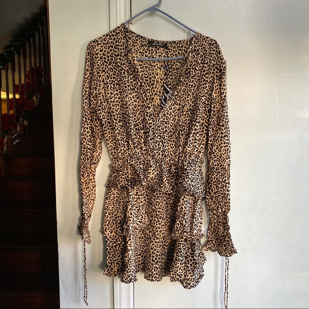 Motel Cheetah Leopard Mini Dress